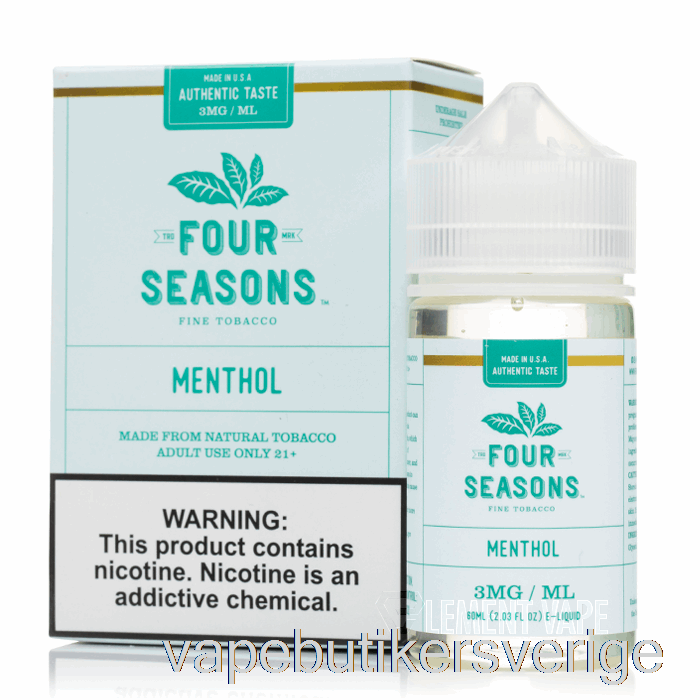 Vape Sverige Menthol - Fyra Säsonger - 60ml 12mg